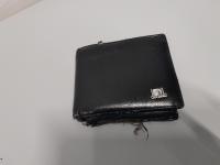 BLACK WALLET CONTAING 5,90EURO + 6 LEI RUMENI  VEDI ID108  AND ID CARD AT POLICE STATION